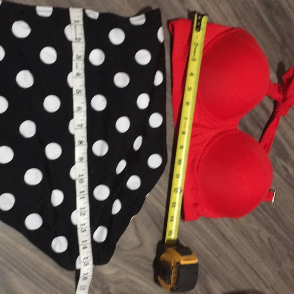 Cherry cat 50s Retro bikini swimsuit 14/16 - Picture 5 of 7